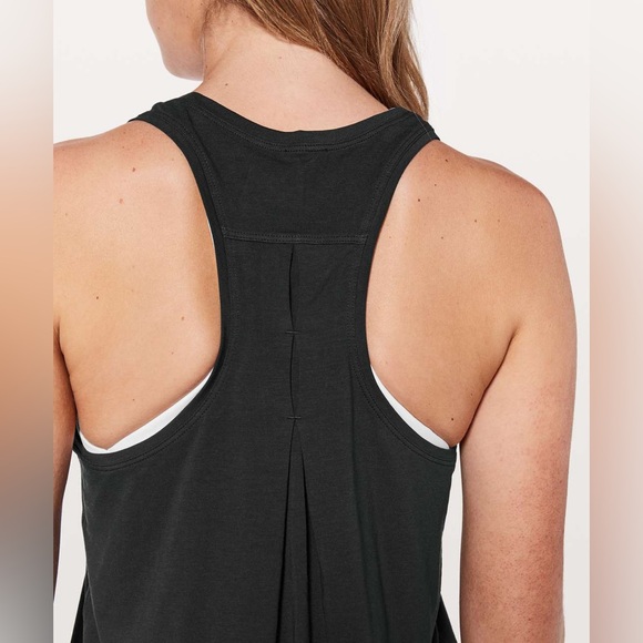 Lululemon Love Tank Pleated Activewear Pima Cotton Yoga Workout Gym Running - Picture 5 of 10